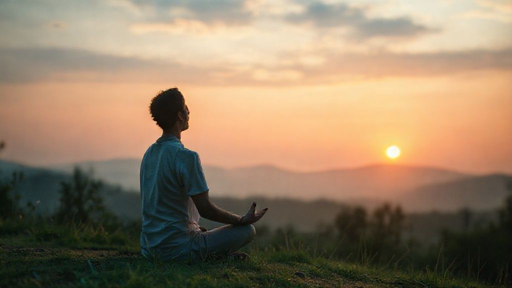 Person practicing Vipassana meditation demonstrating the advantages of vipassana meditation